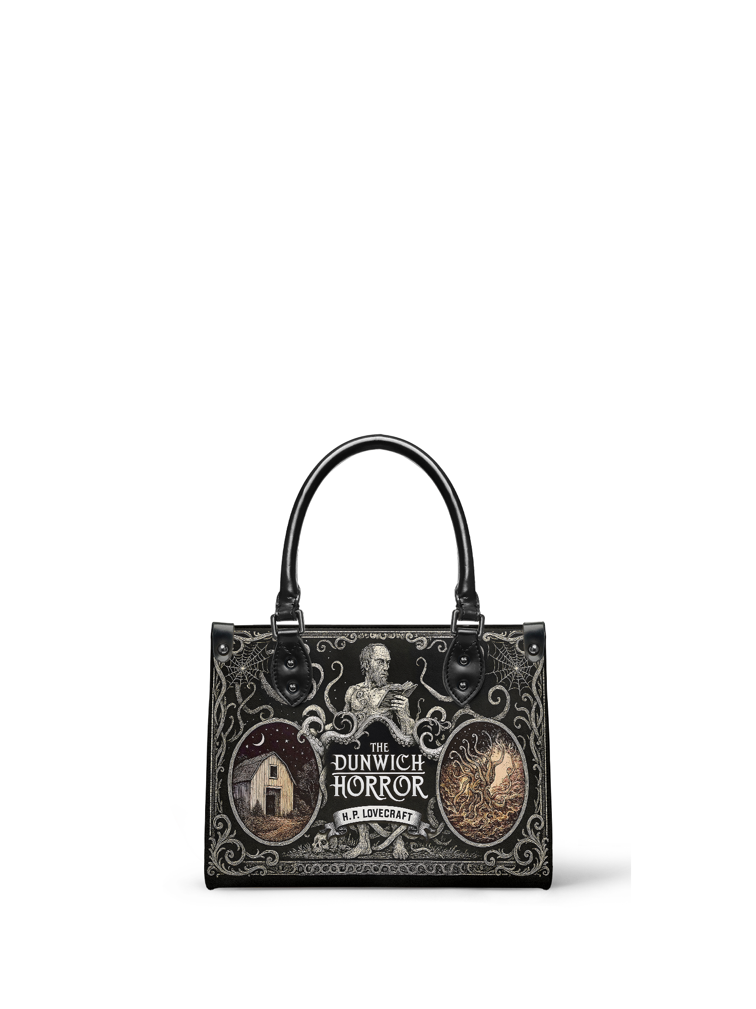 "The Dunwich Horror" - Black Interior - Small Leather Handbag - NEW WORKSHOP SALE