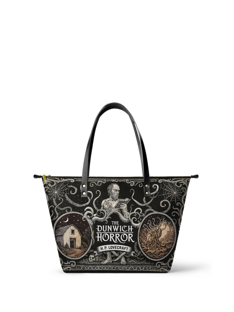 "The Dunwich Horror" Leather Tote Bag