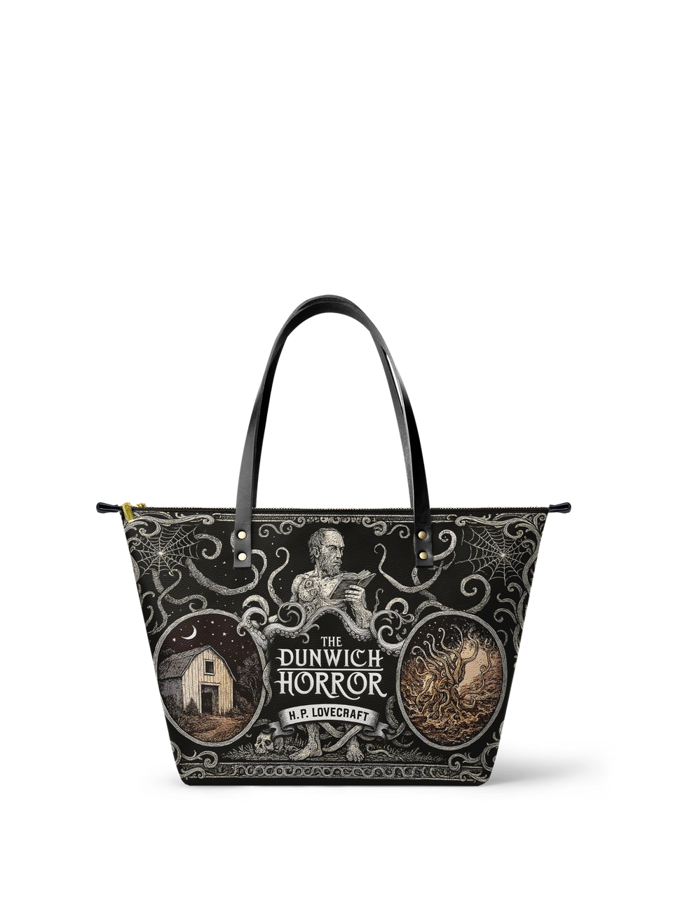"The Dunwich Horror" Leather Tote Bag