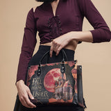 "The Fall Of The House Of Usher" - Black Interior - Leather Handbag Matching Set - CLEAROUT