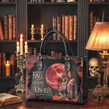 "The Fall Of The House Of Usher" - Black Interior - Leather Handbag