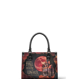 "The Fall Of The House Of Usher" - Black Interior - Small Leather Handbag