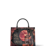 "The Fall Of The House Of Usher" - Black Interior - Leather Handbag Matching Set - CLEAROUT