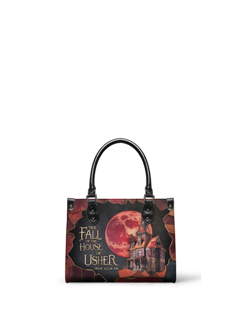 "The Fall Of The House Of Usher" - Black Interior - Small Leather Handbag - NEW WORKSHOP SALE