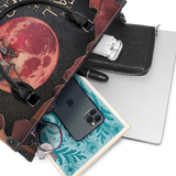 "The Fall Of The House Of Usher" - Black Interior - Leather Handbag