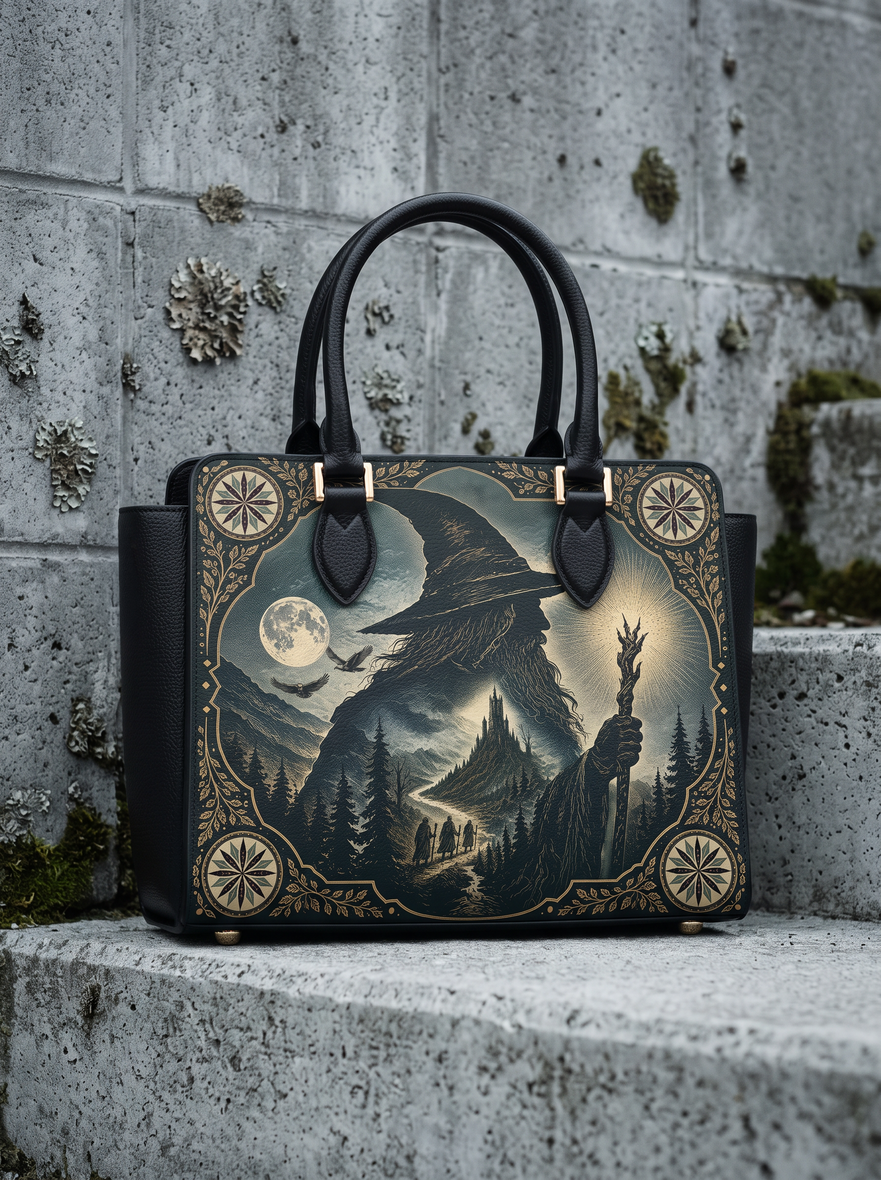 “The Grey Wizard” Vesper Leather Handbag
