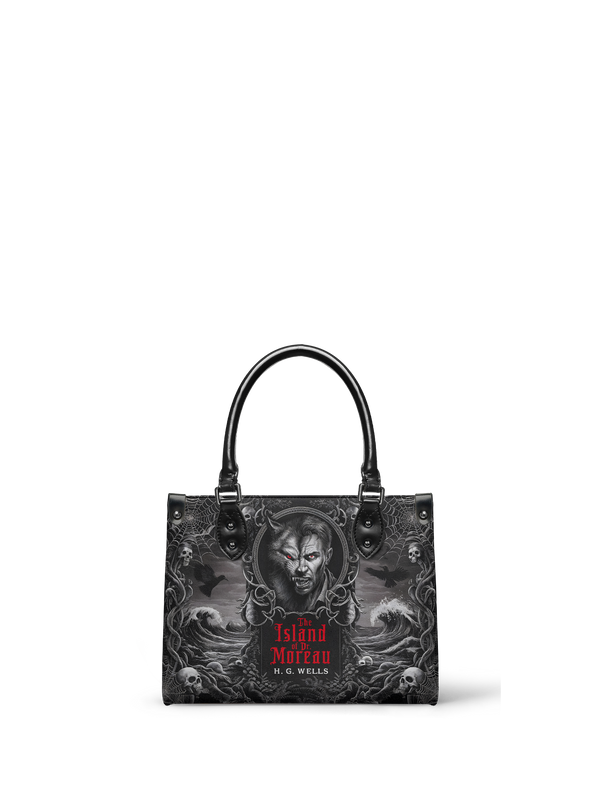 "The Island Of Dr Moreau" - Black Interior - Small Leather Handbag