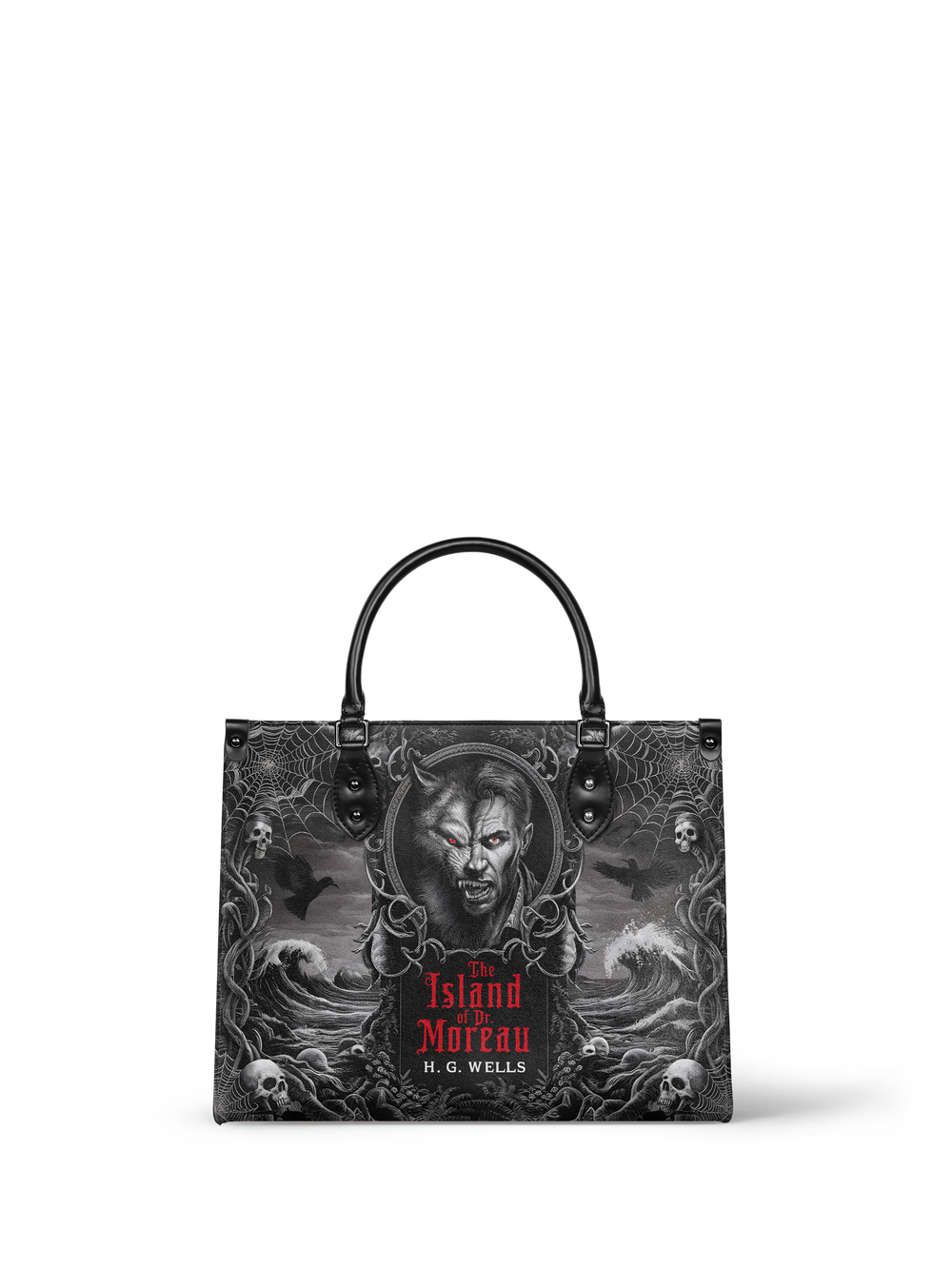 "The Island Of Dr Moreau" - Black Interior - Leather Handbag - Special Deal