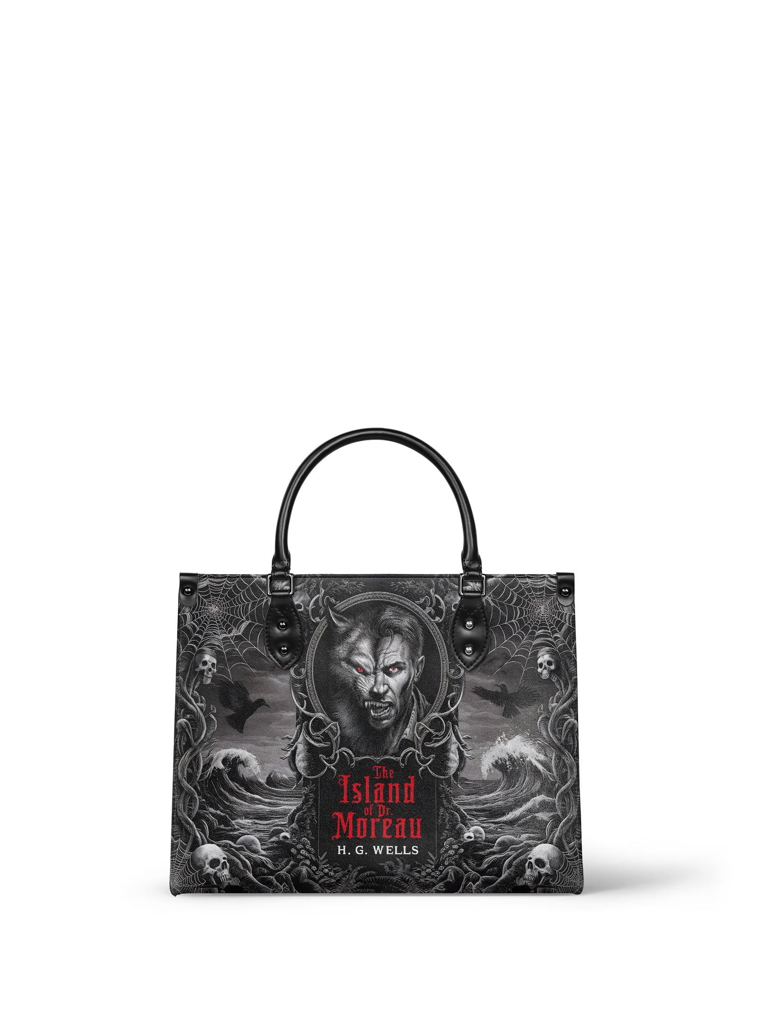 "The Island Of Dr Moreau" - Black Interior - Leather Handbag - Special Deal