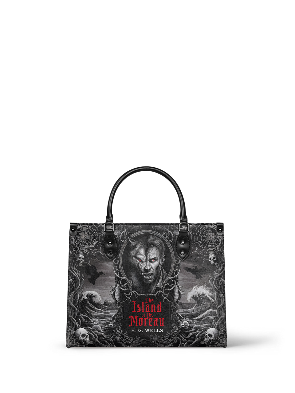 "The Island Of Dr Moreau" - Black Interior - Leather Handbag - Special Deal