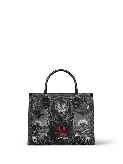 "The Island Of Dr Moreau" - Black Interior - Leather Handbag