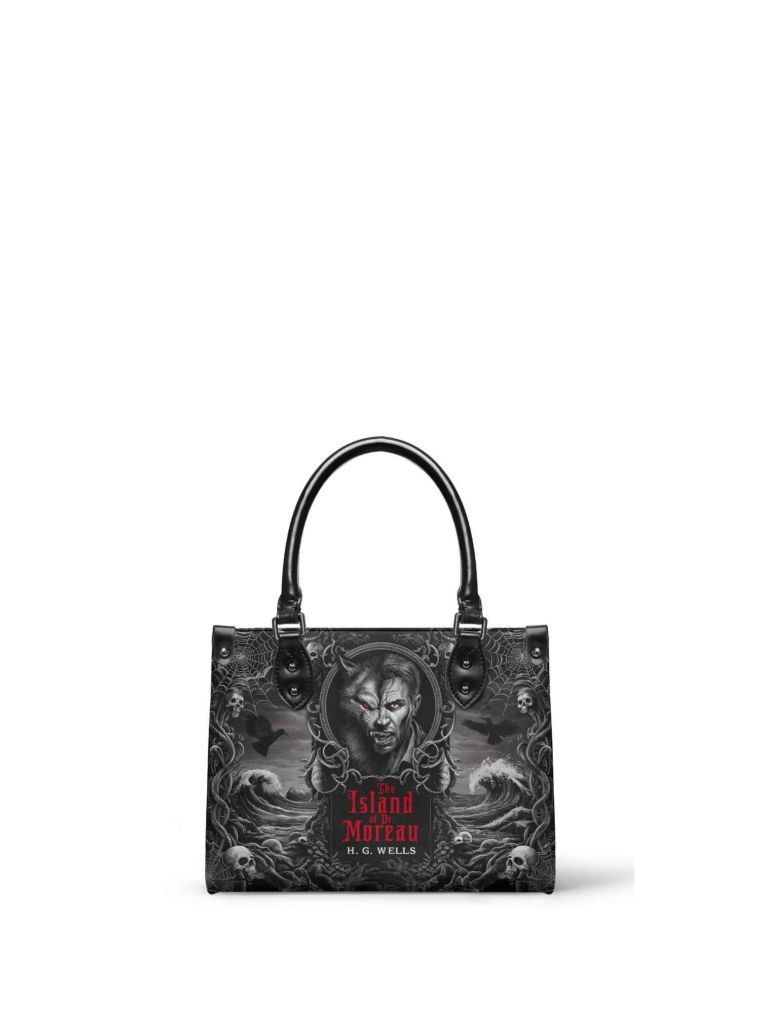 "The Island Of Dr Moreau" - Black Interior - Small Leather Handbag - NEW WORKSHOP SALE