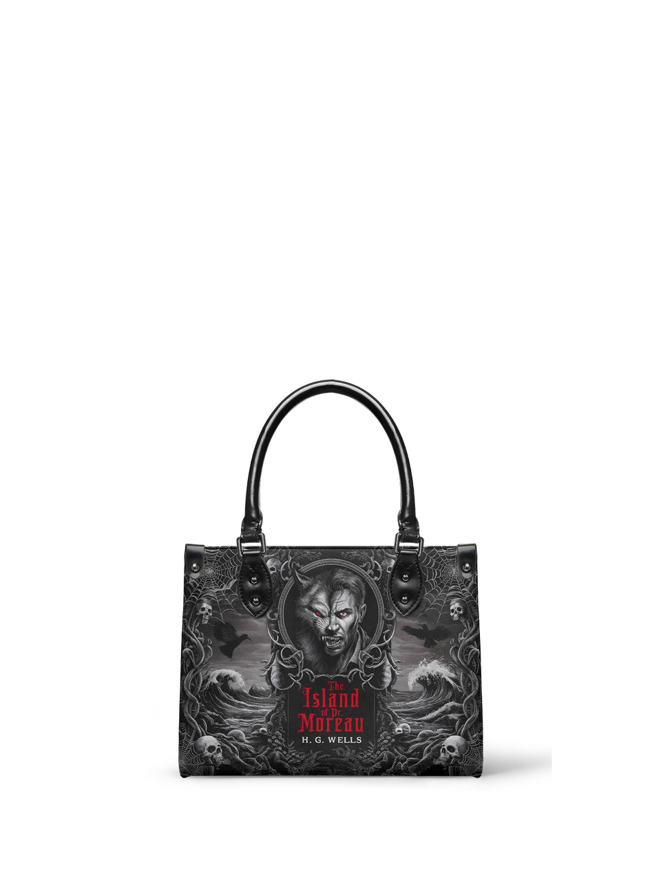 "The Island Of Dr Moreau" - Black Interior - Small Leather Handbag - NEW WORKSHOP SALE