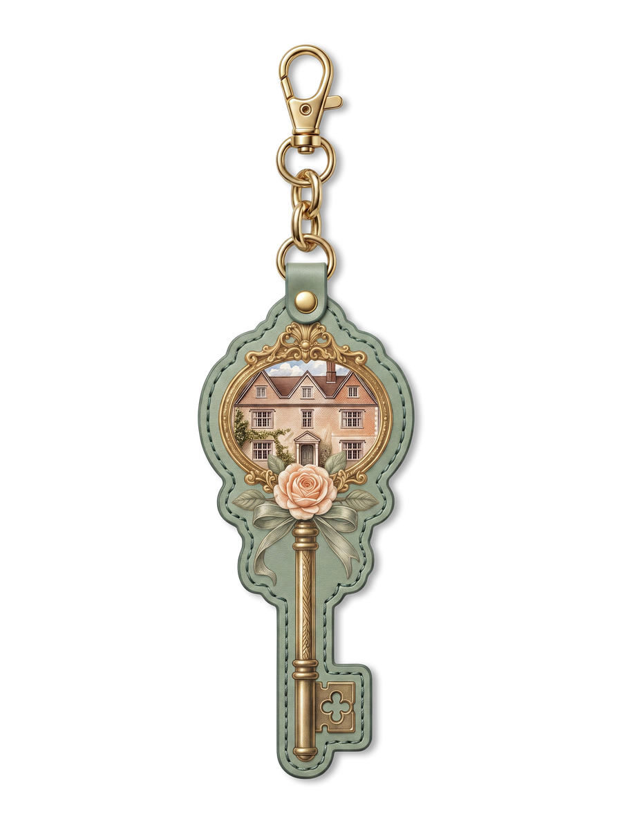 "The Key To Pemberley" Leather Bag Charm
