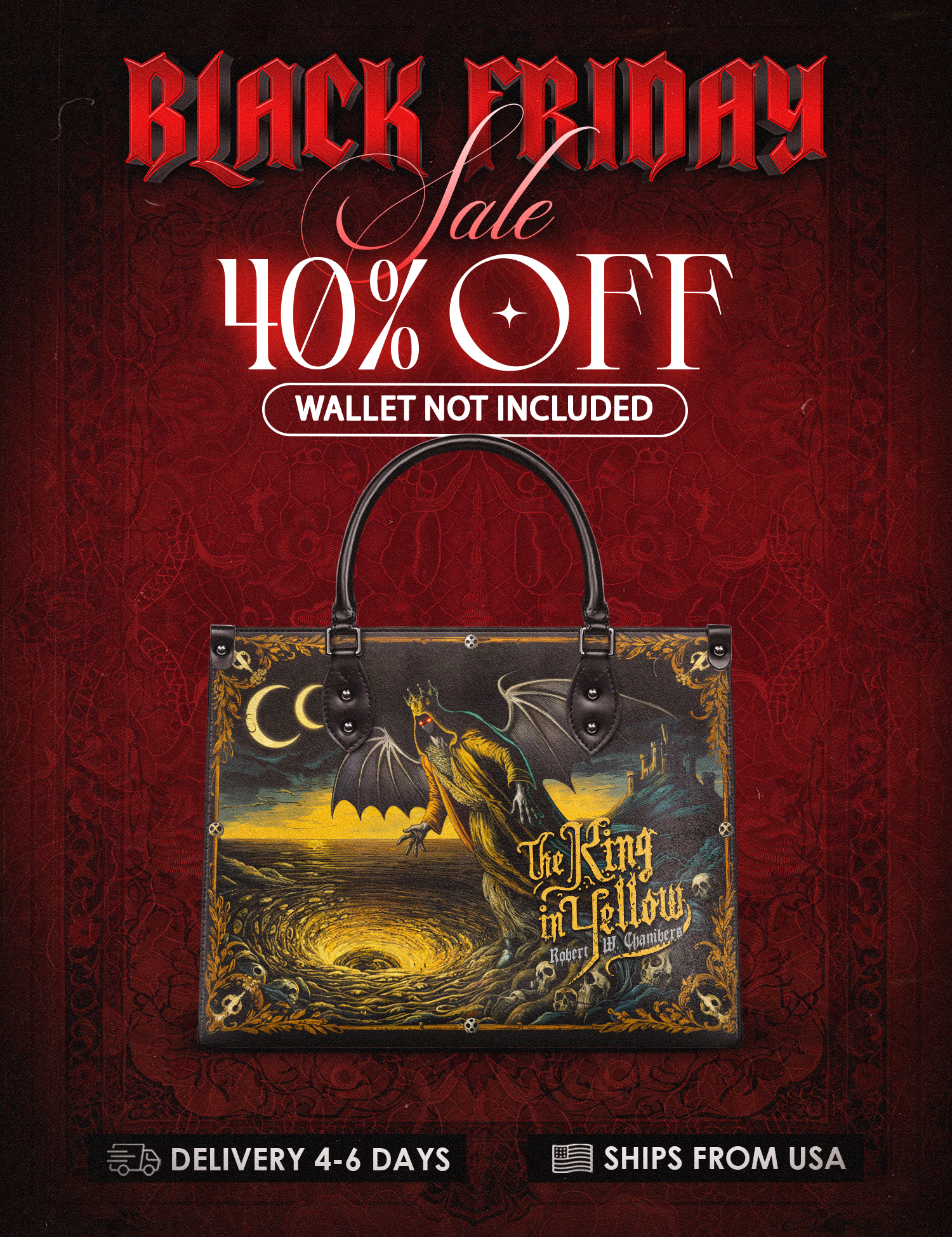 "The King In Yellow" Leather Handbag Deal