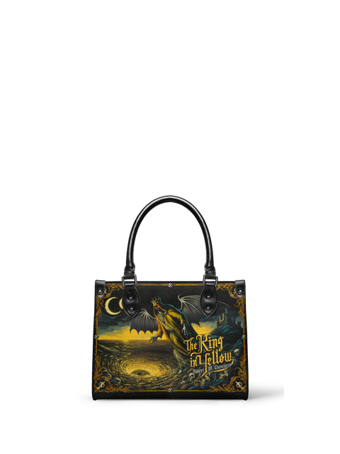 "The King In Yellow" - Black Interior - Small Leather Handbag