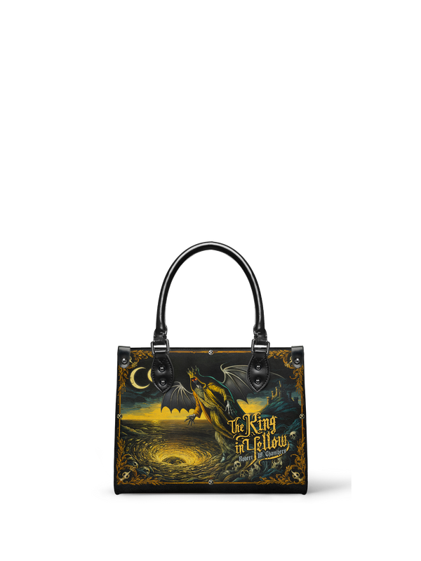 "The King In Yellow" - Black Interior - Small Leather Handbag