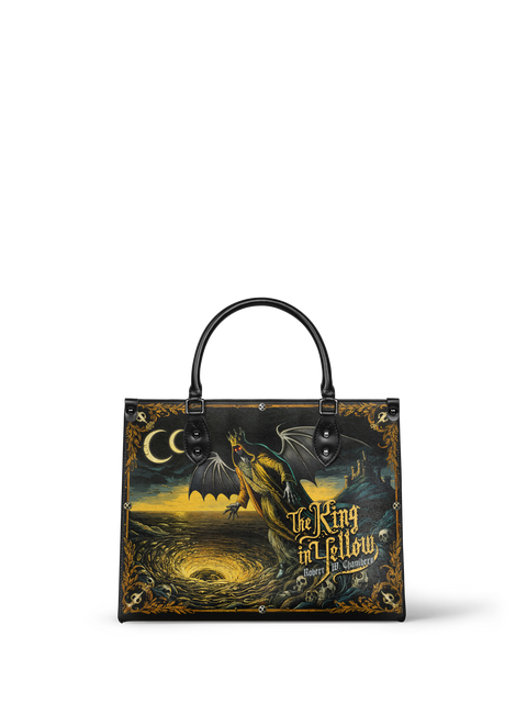 "The King In Yellow" - Black Interior - Leather Handbag