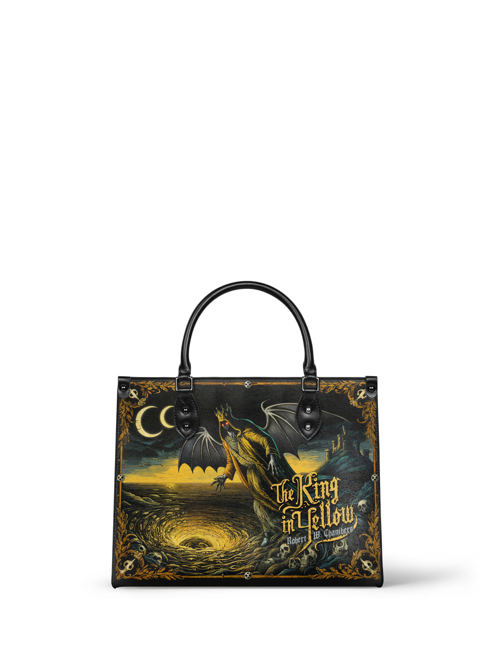 "The King In Yellow" - Black Interior - Leather Handbag - Special Deal