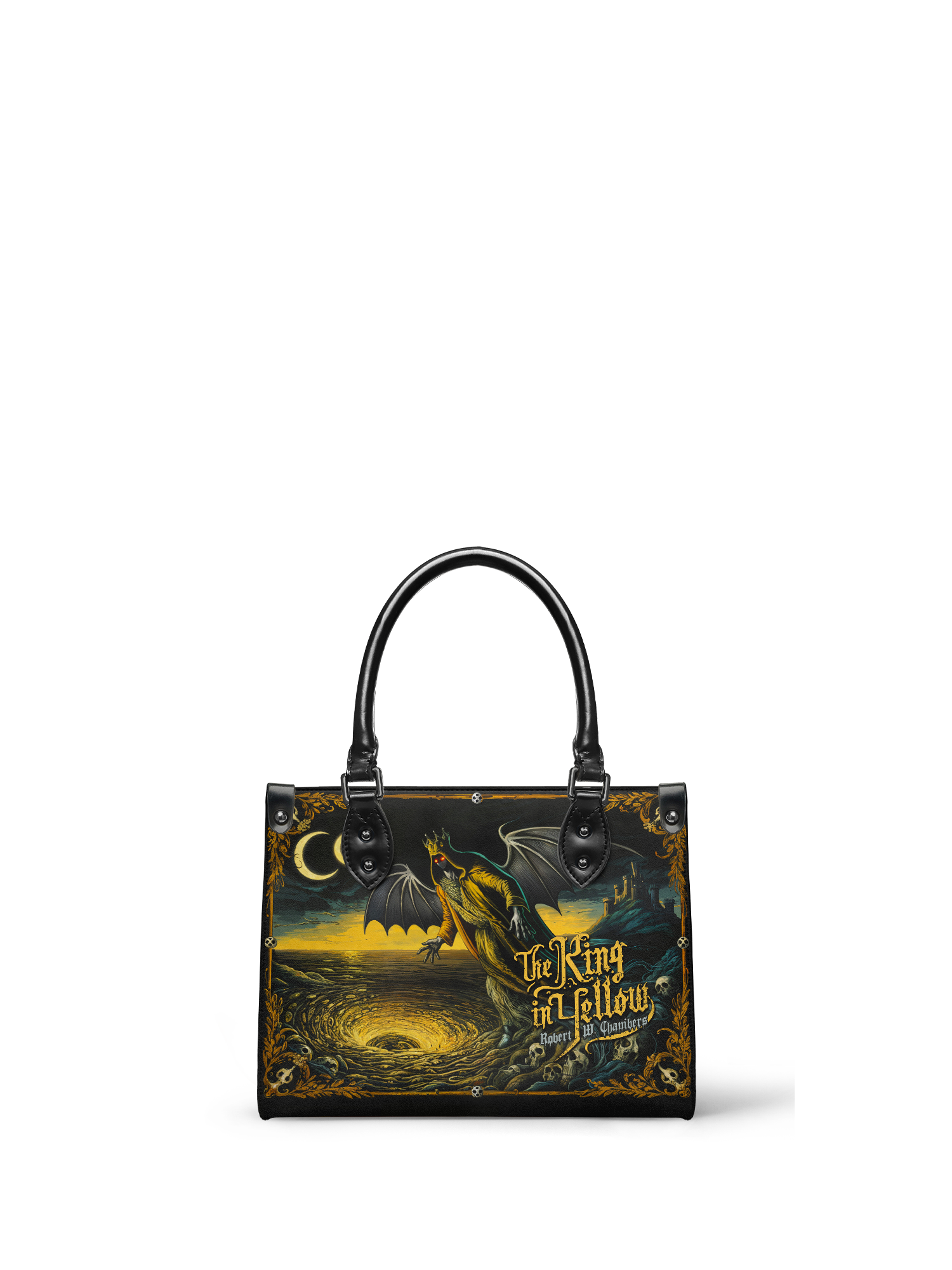 "The King In Yellow" - Black Interior - Small Leather Handbag - NEW WORKSHOP SALE