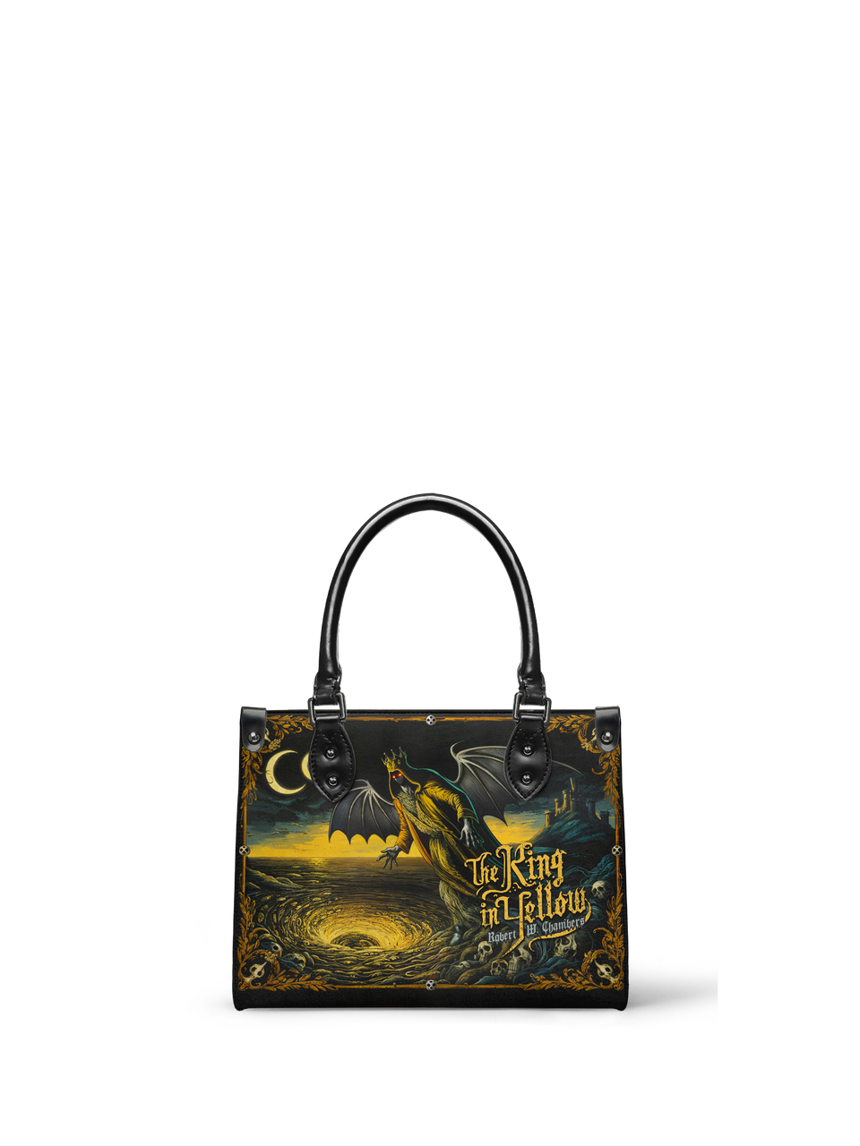 "The King In Yellow" - Black Interior - Small Leather Handbag - NEW WORKSHOP SALE