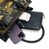 "The King In Yellow" - Black Interior - Small Leather Handbag