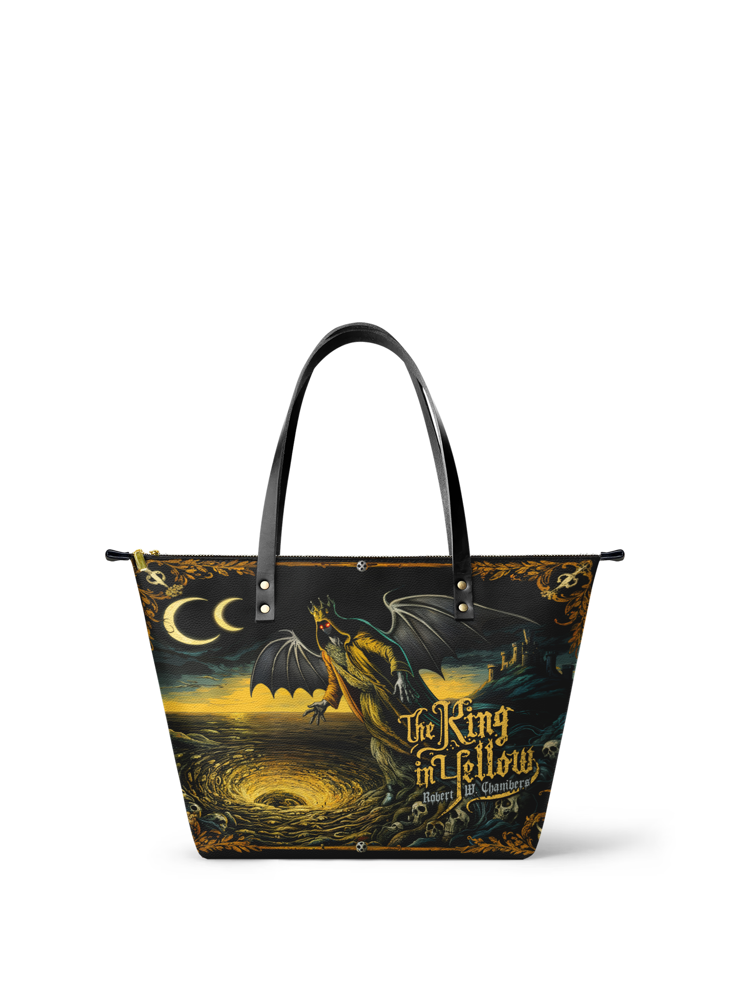 "The King In Yellow" Leather Tote Bag