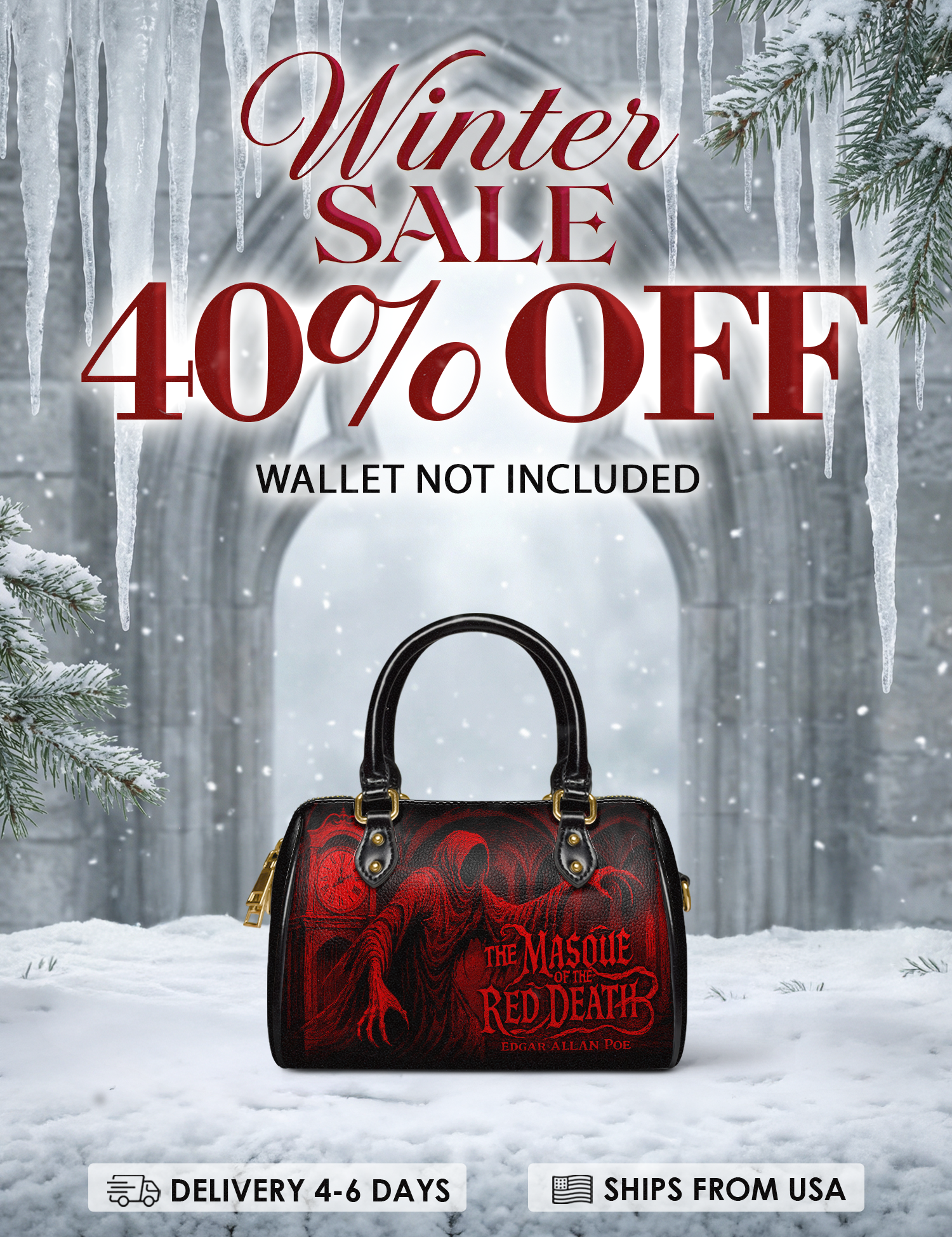 "The Masque Of The Red Death" Mini Satchel Deal