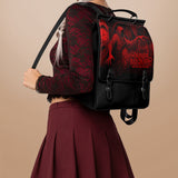 "The Masque Of The Red Death" Leather Backpack