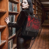 "The Masque Of The Red Death" Leather Backpack