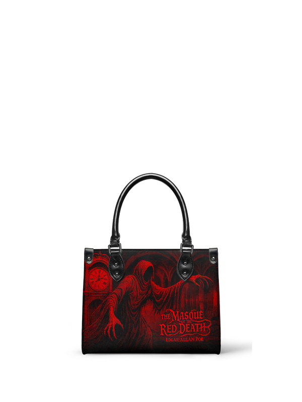 "The Masque Of The Red Death" - Black Interior - Small Leather Handbag