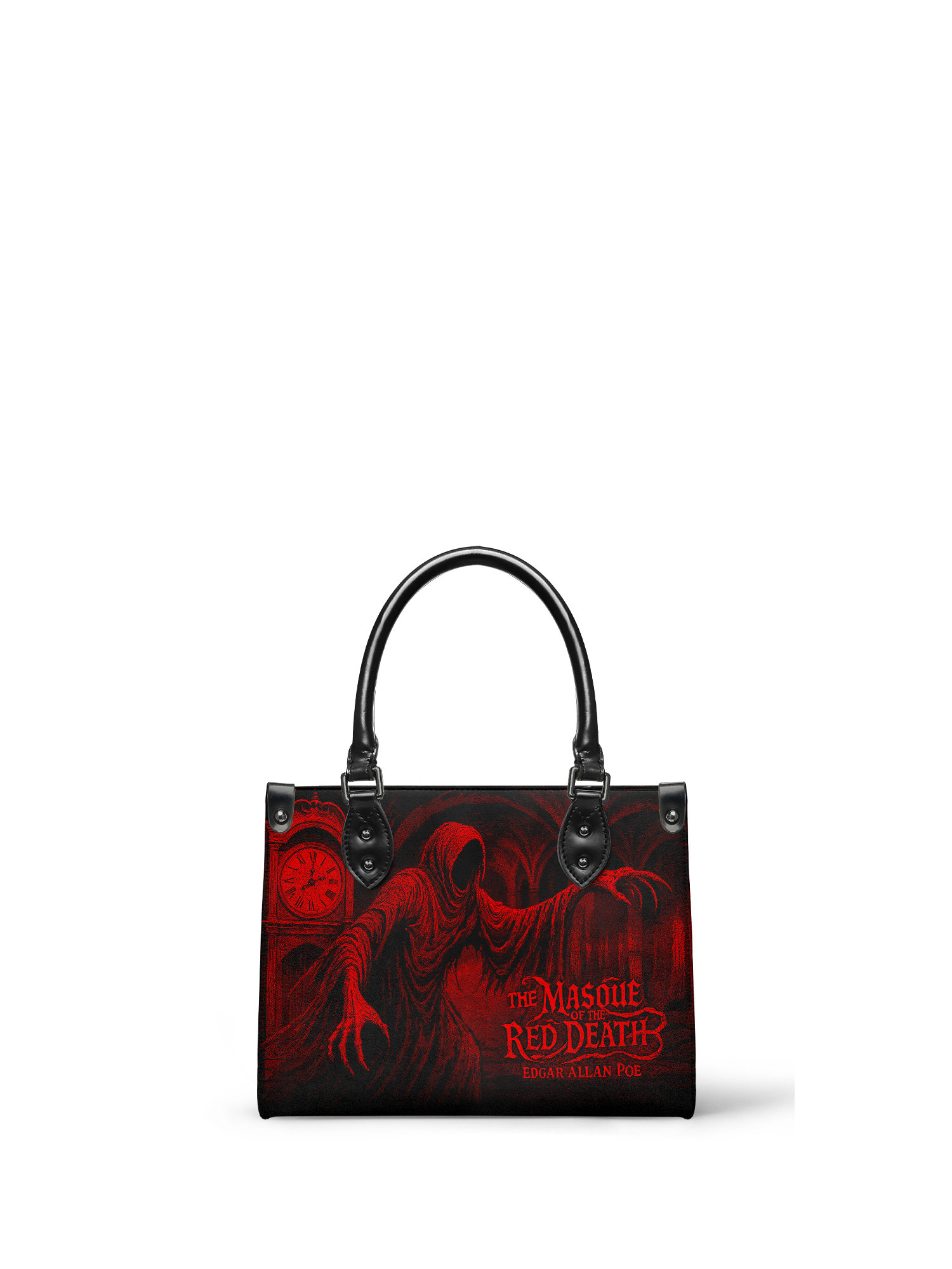 "The Masque Of The Red Death" - Black Interior - Small Leather Handbag - NEW WORKSHOP SALE