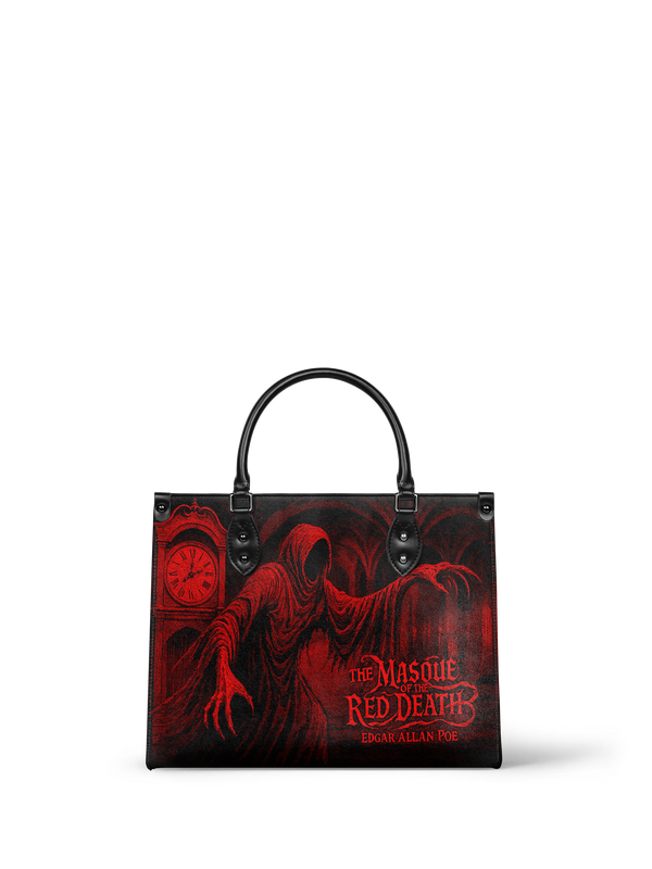 "The Masque Of The Red Death" - Black Interior - Leather Handbag