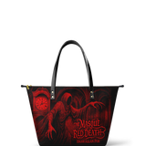 "The Masque Of The Red Death" Leather Tote Bag
