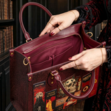 “The Midnight Codex” Applique Leather Handbag Pre-order