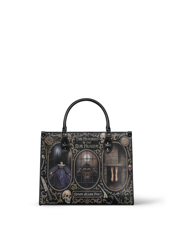 "The Murders In The Rue Morgue" - Brown Interior - Leather Handbag