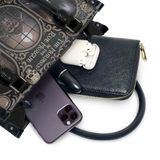 "The Murders In The Rue Morgue" - Black Interior - Small Leather Handbag