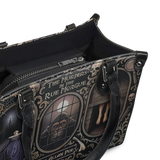 "The Murders In The Rue Morgue" - Black Interior - Small Leather Handbag Special Deal