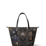 "The Murders In The Rue Morgue" Leather Tote Bag