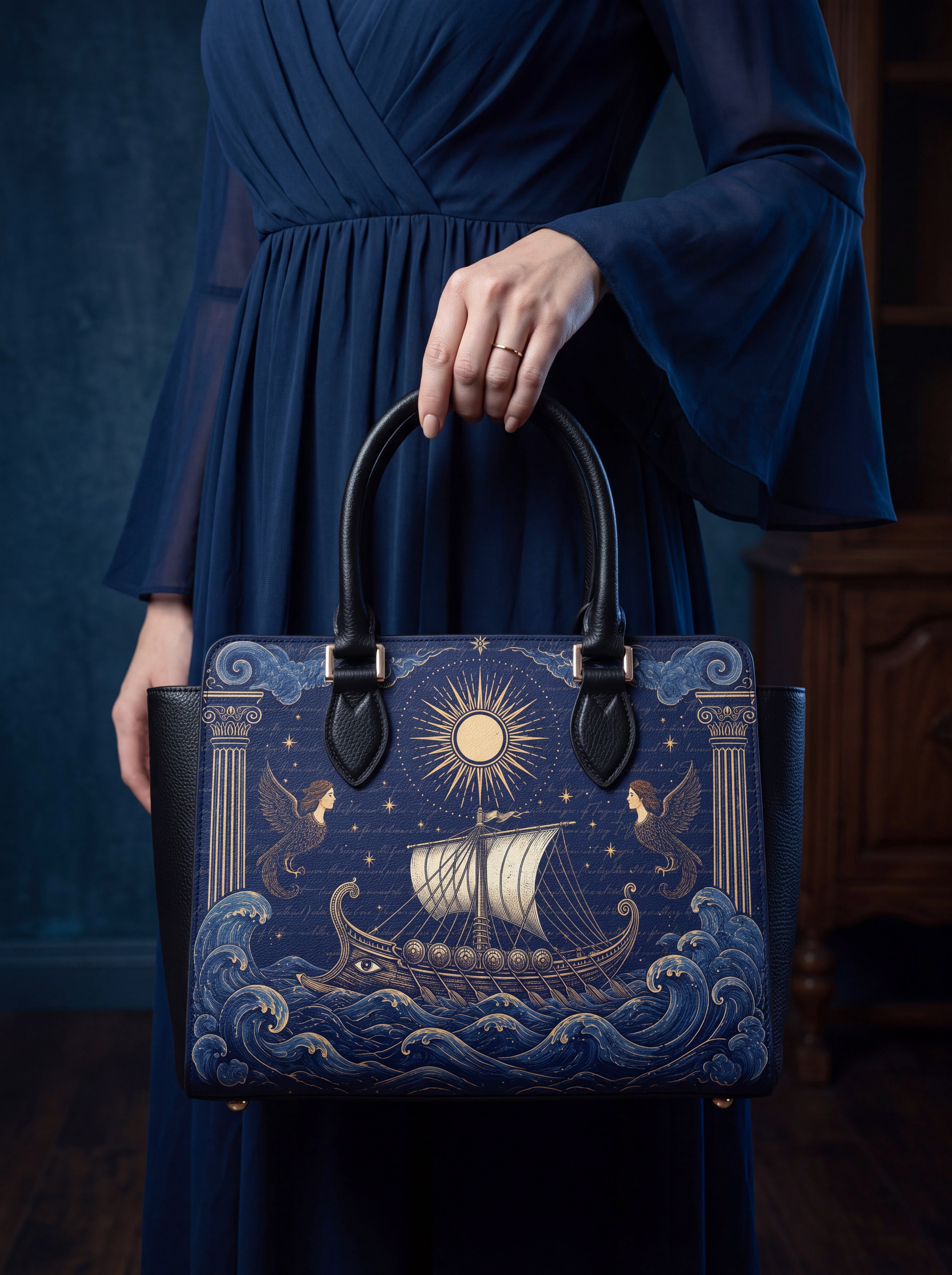 “The Odyssey” Vesper Leather Handbag