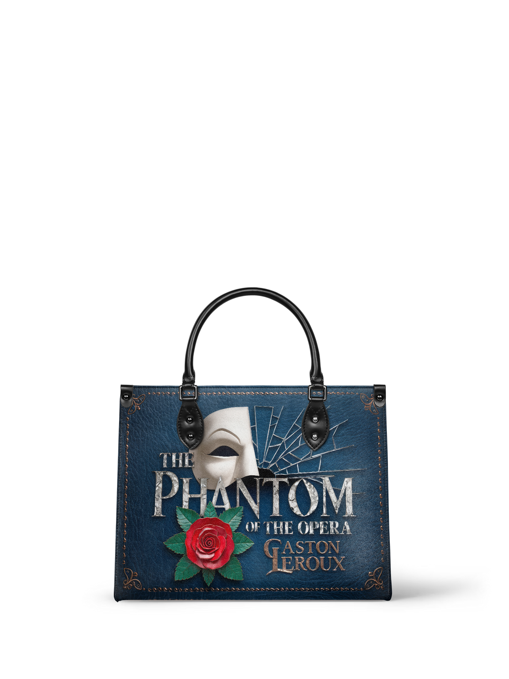 "The Phantom Of The Opera" - Blue Interior - Leather Handbag