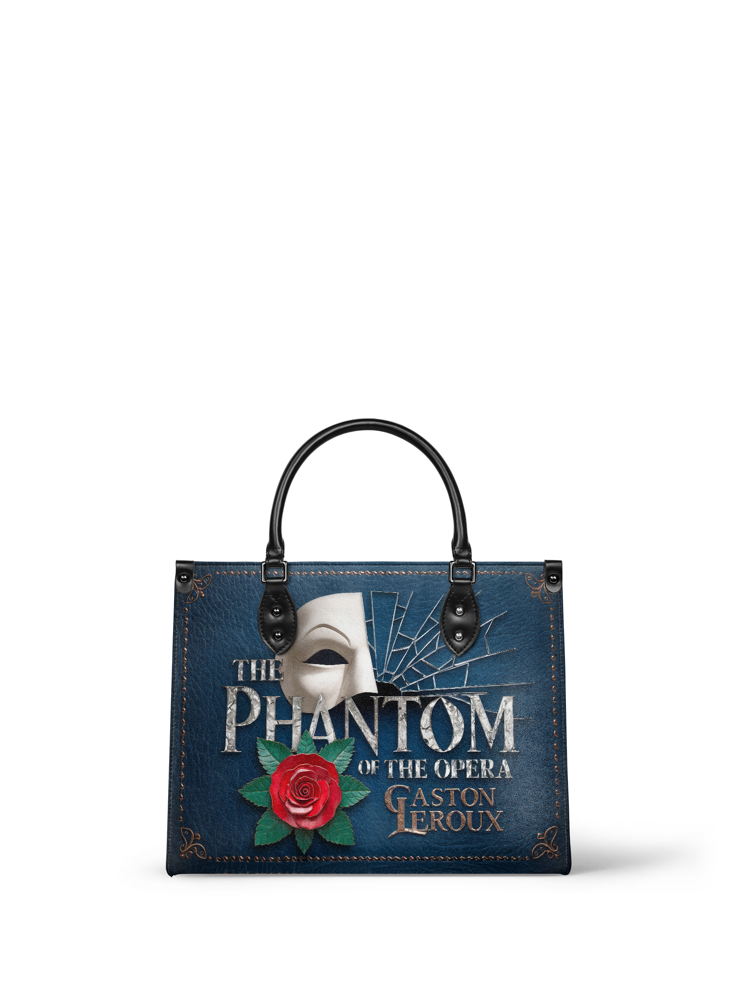 "The Phantom Of The Opera" - Blue Interior - Leather Handbag