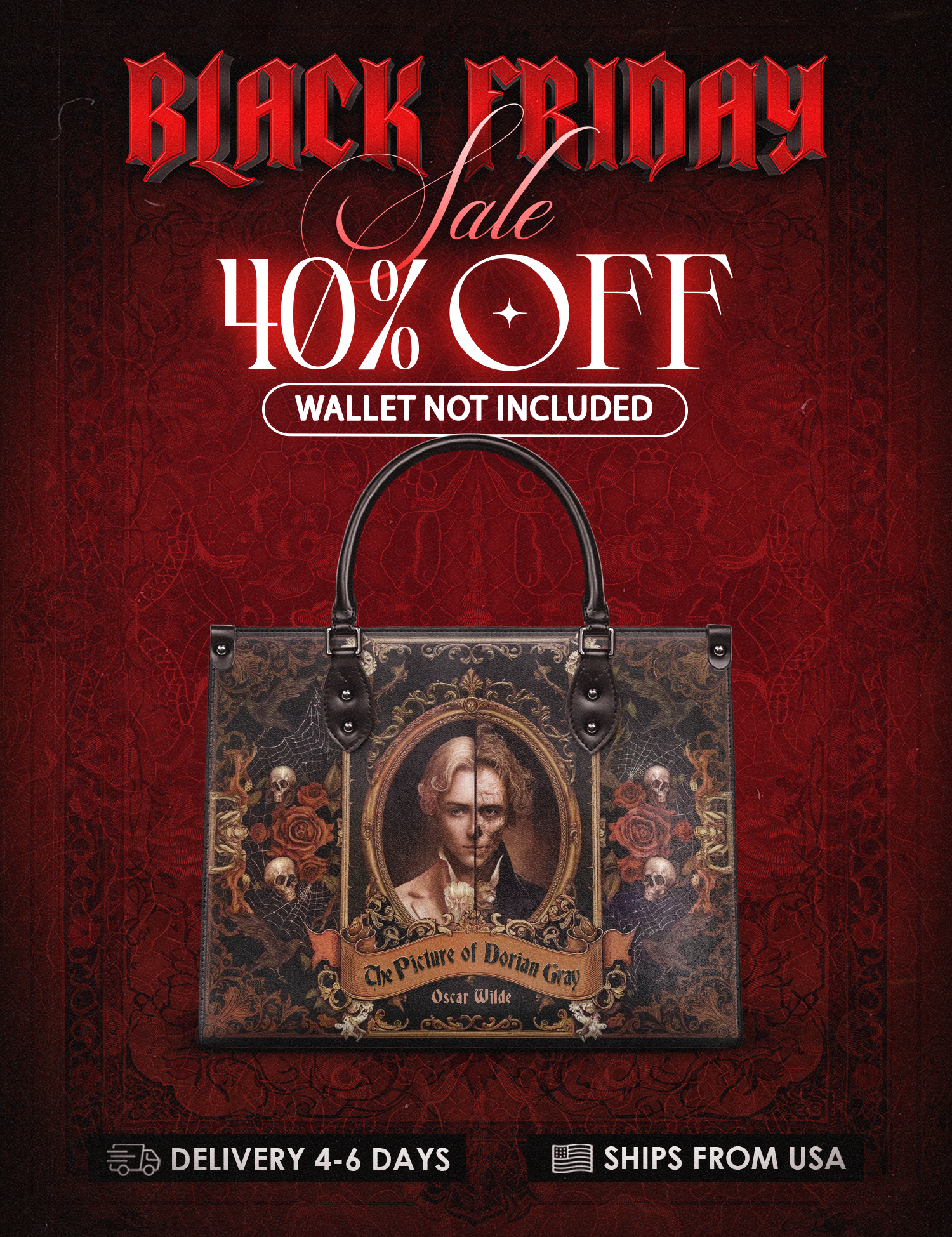"The Picture Of Dorian Gray" Leather Handbag Deal