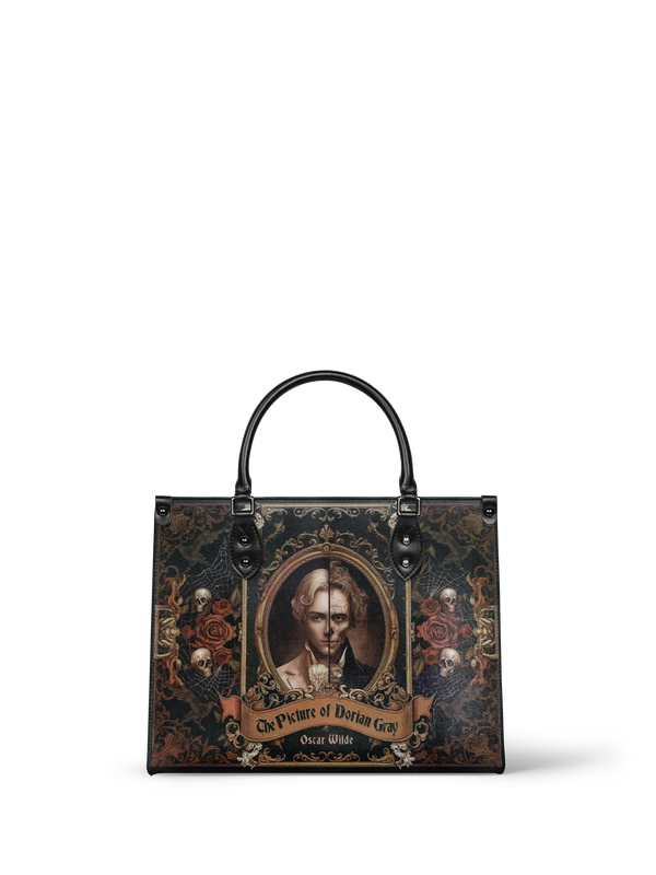 "The Picture Of Dorian Gray" - Black Interior - Leather Handbag