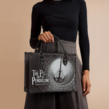 "The Pit And The Pendulum" - Black Interior - Leather Handbag - CLEAROUT