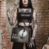 "The Pit And The Pendulum" - Black Interior - Leather Handbag - CLEAROUT
