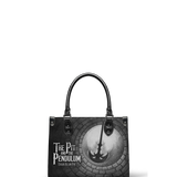 "The Pit And The Pendulum" - Black Interior - Small Leather Handbag