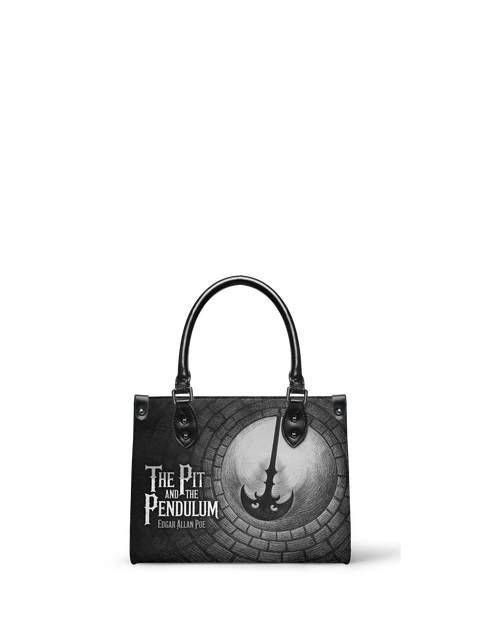 "The Pit And The Pendulum" - Black Interior - Small Leather Handbag