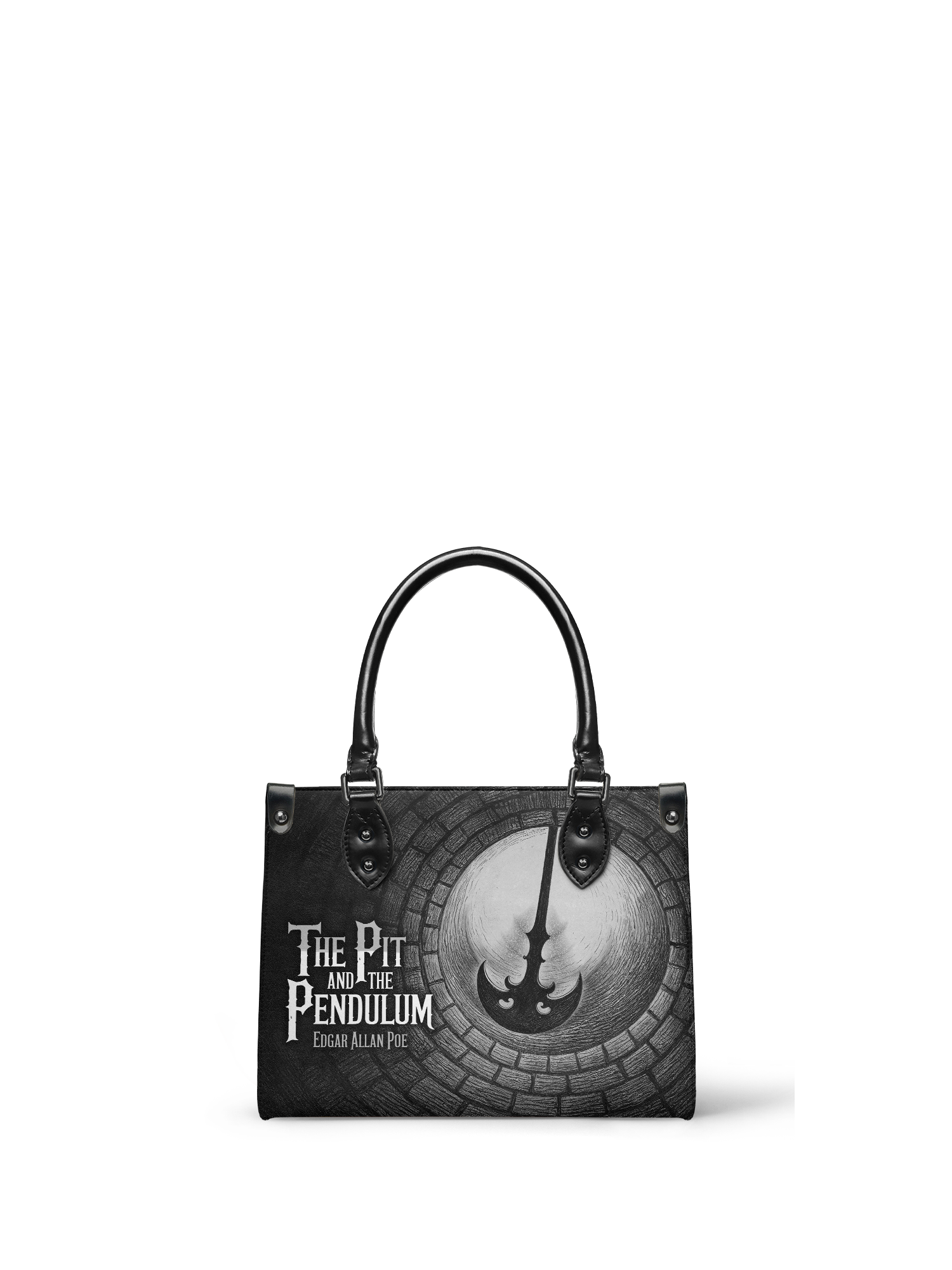 "The Pit And The Pendulum" - Black Interior - Small Leather Handbag - NEW WORKSHOP SALE