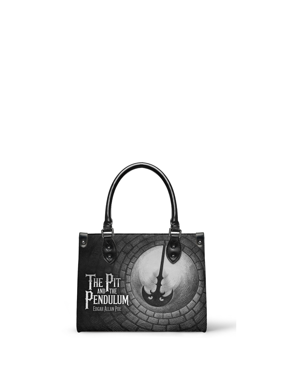 "The Pit And The Pendulum" - Black Interior - Small Leather Handbag - NEW WORKSHOP SALE